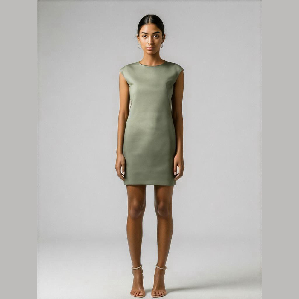 MISA Los Angeles Olive Ruched sides Dress XS, $395 match